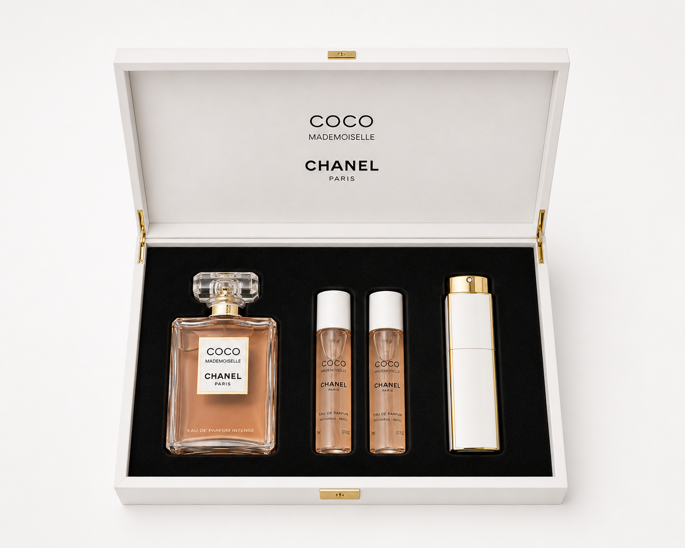 Chanel Coco Mademoiselle Perfume Gift Box Laser Cut Foam Insert Packaging
