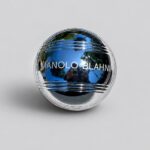 Chrome Metal Sphere Laser Engraving Luxury Personalised Gift