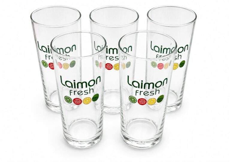 Colour Printed Branded Pint Glasses Custom Logo