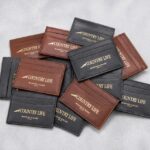 Country Life Beaufort Blake Gold Embossed Leather Card Holders