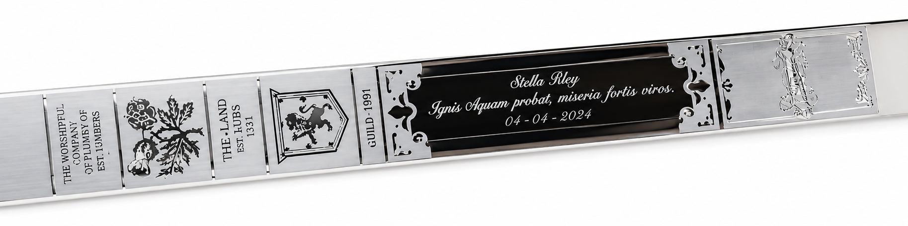 Custom Engraved Stainless Steel Ceremonial Trowel Blade