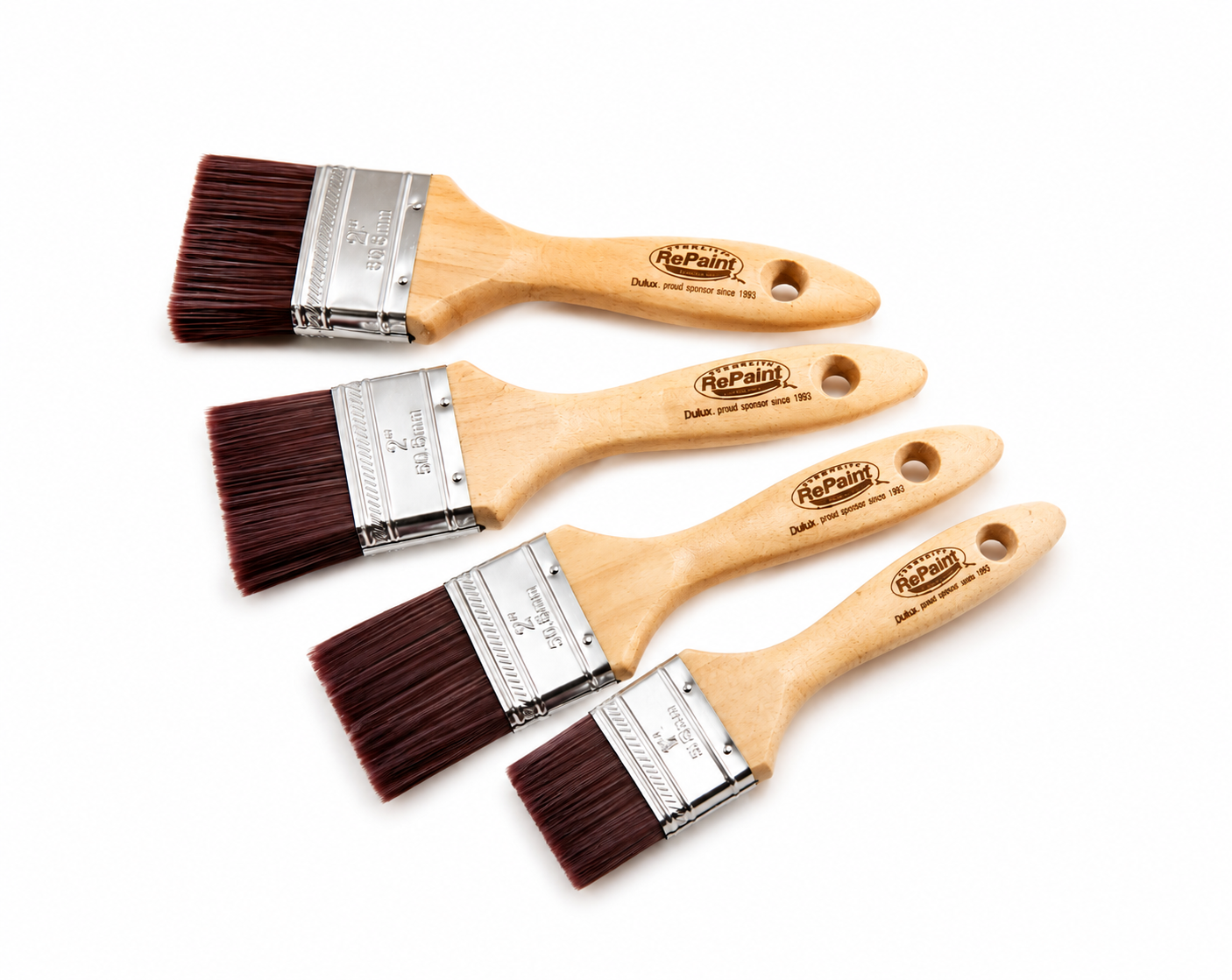 Custom Engraved Wooden Paint Brushes