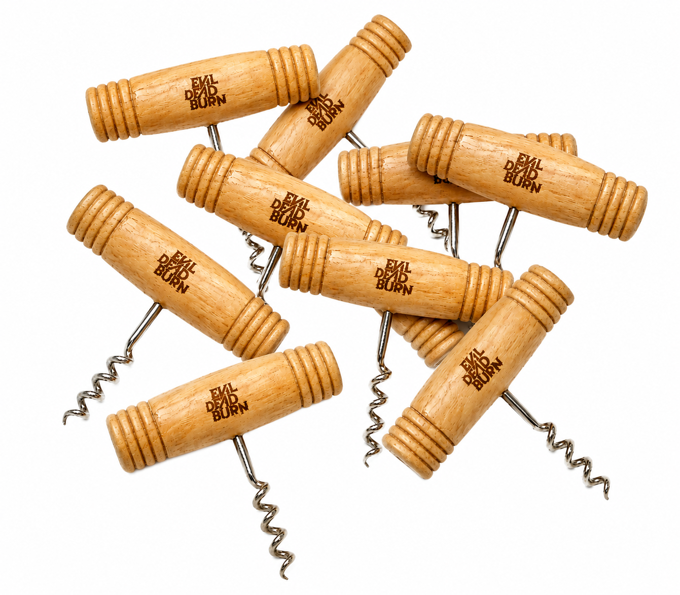 Custom Film Crew Gifts Branded Wooden Corkscrew