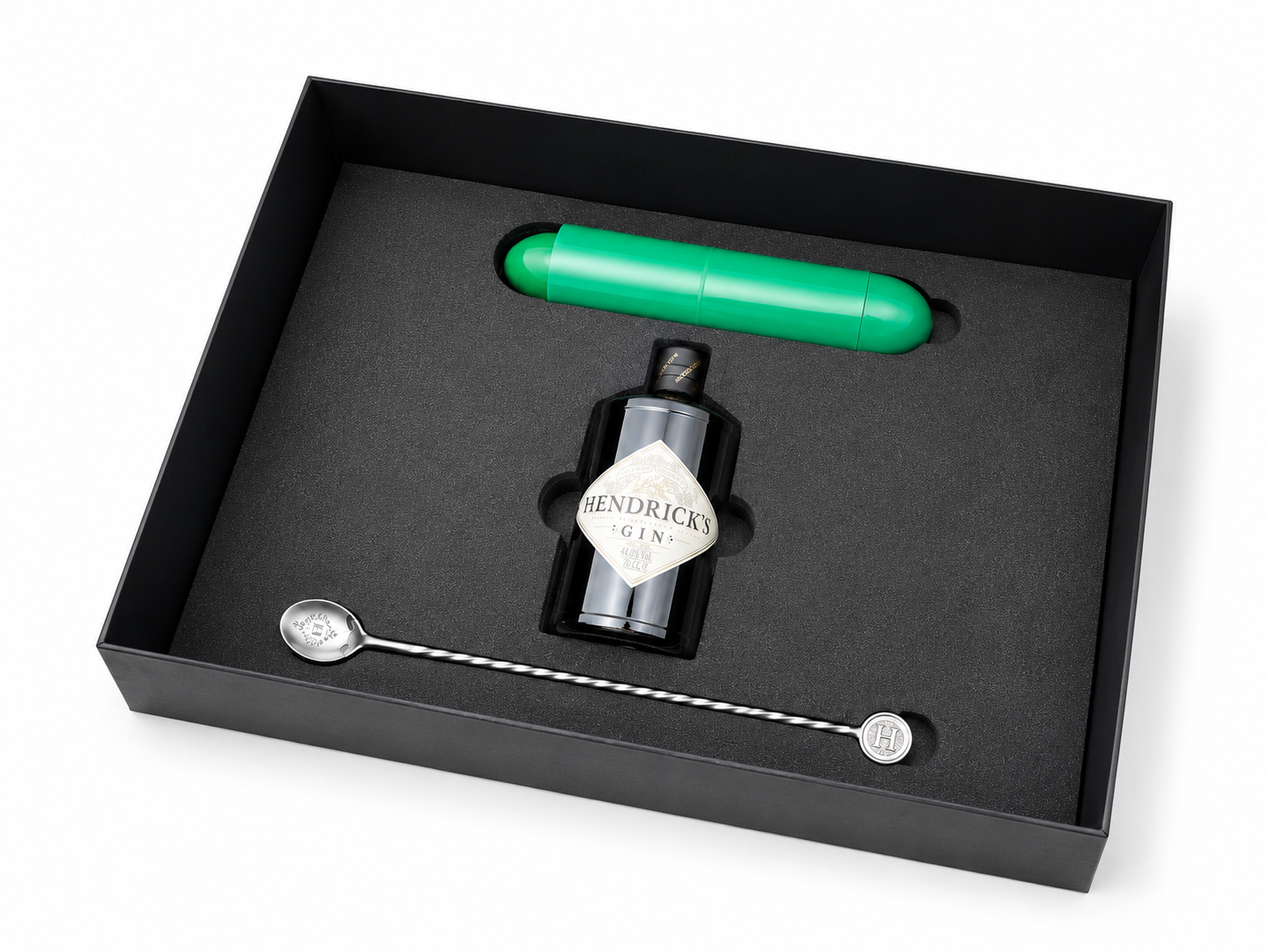 Custom Hendricks Gin Gift Presentation Box Laser Cut Foam Insert