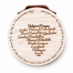 Custom Laser Engraved Wooden Anniversary Plaque