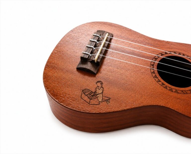 Custom Laser Engraved Wooden Ukulele