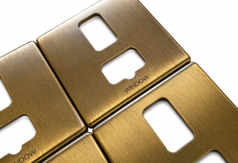 Custom Metal Engraved Antique Brass Light Switch Plates