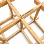 Dark Horse Laser Engraved Bamboo Wine Rack