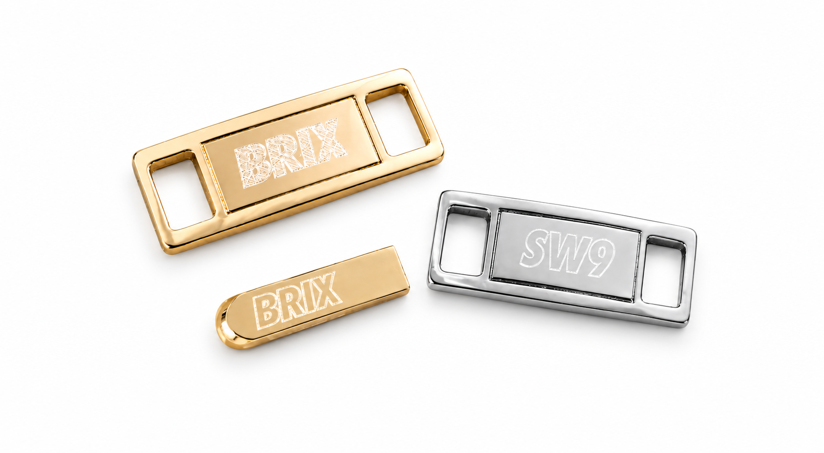 Diamond Scratch Engraved Metal Bag Tags Custom Branding
