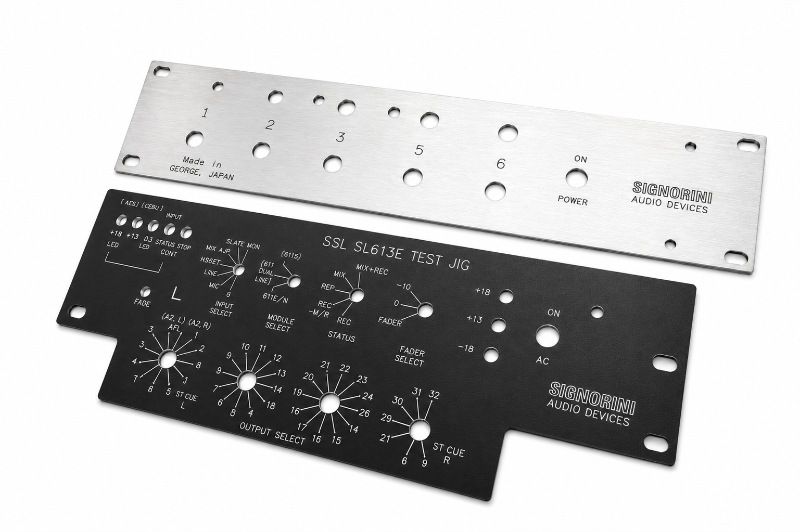 Fibre Laser Engraved Anodised Aluminium Control Panel Faceplates
