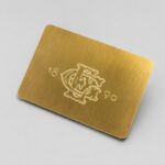 Fibre Laser Engraved Brass Membership Card Custom Metal Card