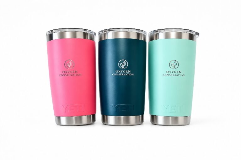 Fibre Laser Engraved Yeti Stainless Steel Travel Tumblers