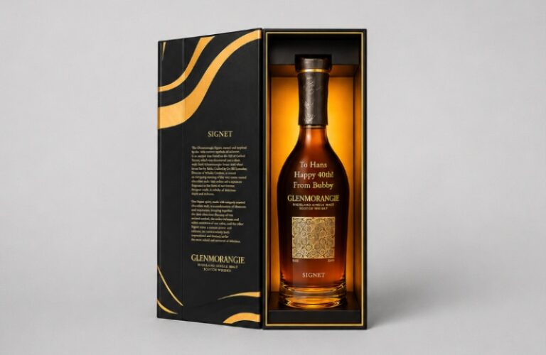 Glass Engraving Gold Fill Whisky Bottle Personalisation
