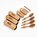 Godry Laser Engraved Shoe Brush Set