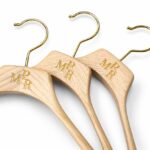 Gold Filled Laser Engraved Wooden Hangers