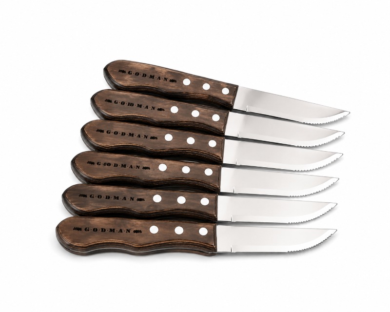 Goodman Steakhouse Custom Engraved Knives