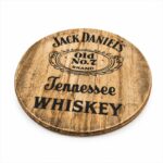 Jack Daniels Engraved Whiskey Barrel Head Sign