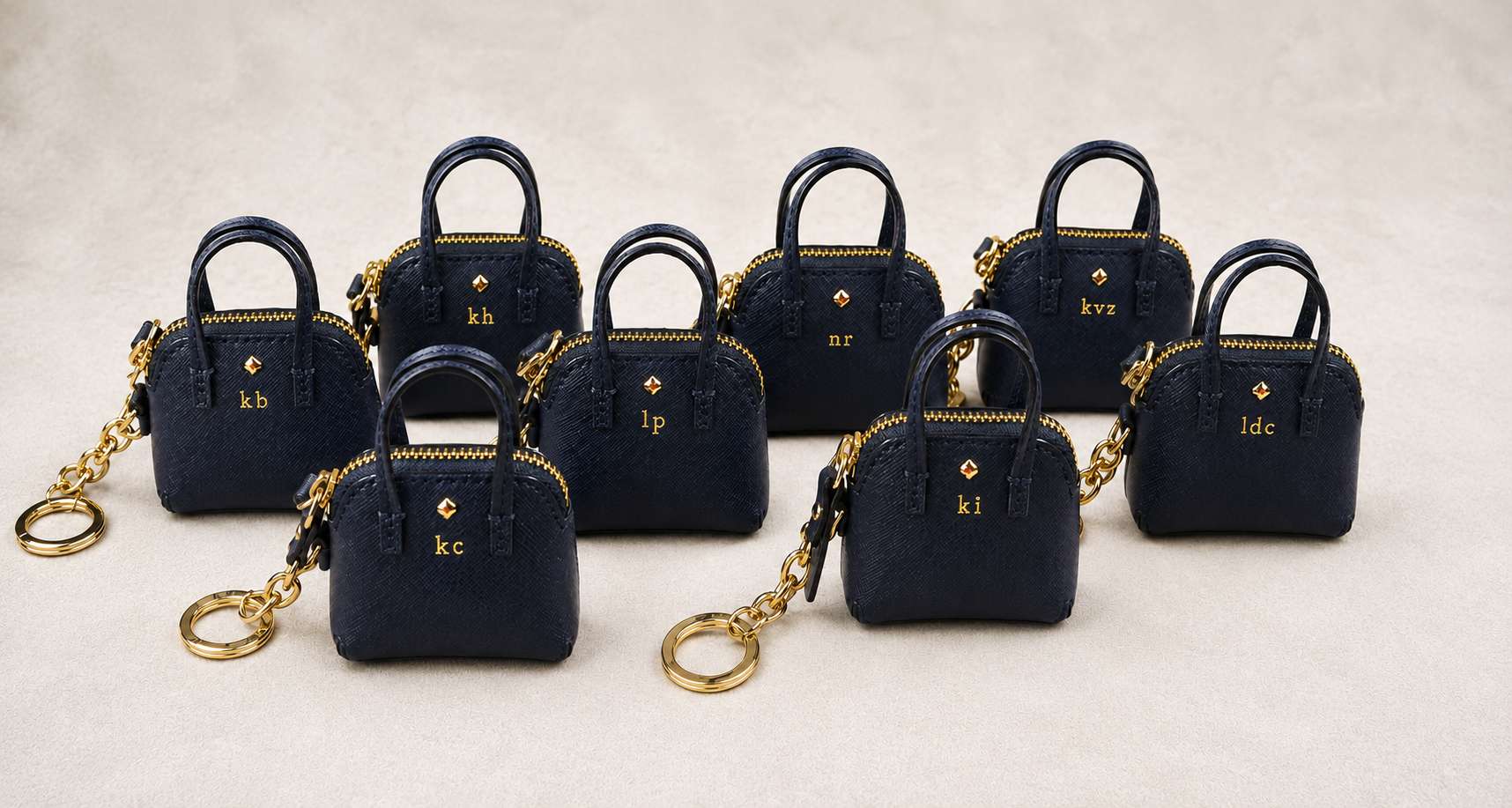 Kate Spade New York Personalized Mini Handbag Keychains