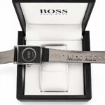 Laser Engraved Hugo Boss Leather Watch Strap Personalised Message