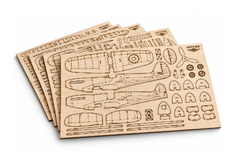 Laser Engraved Wooden Aircraft Model Kit Parts Laser Engraved Wooden Aircraft Model Kit Parts