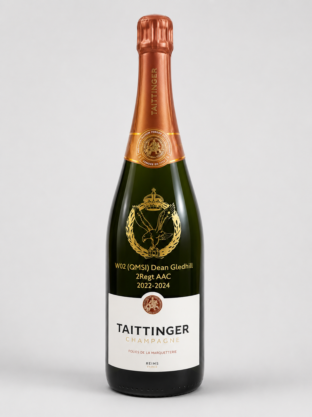 Laser Engraving Champagne Bottle Personalised Luxury Gift