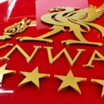 Liverpool Fc Custom Gold Mirror Acrylic Wall Sign