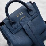 Meli Melo Leather Handbag Personalized Gold Initials