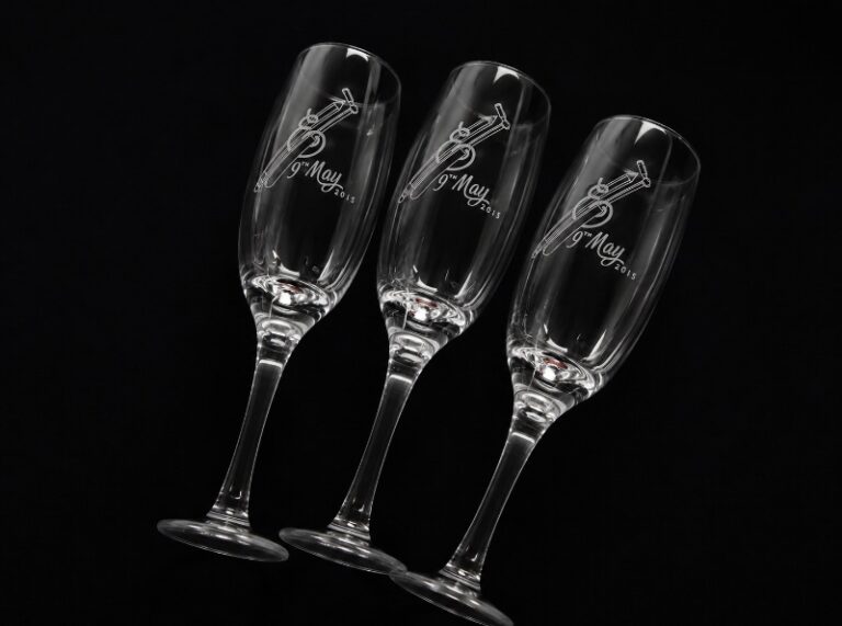 Personalised Engraved Champagne Flutes Wedding Toast Glasses Custom Gift