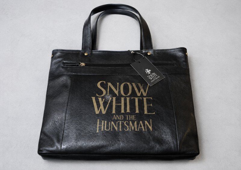 Personalised Laser Engraved Black Leather Tote Bag