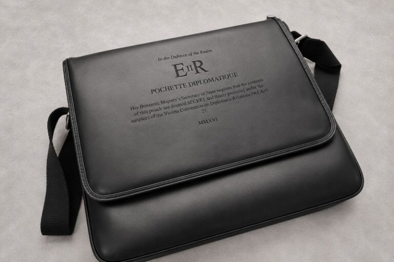 Personalised Laser Engraved Leather Messenger Bag