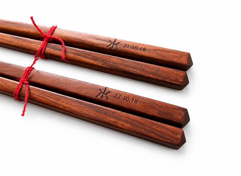 Personalized Laser Engraved Wooden Chopsticks Personalized Laser Engraved Wooden Chopsticks