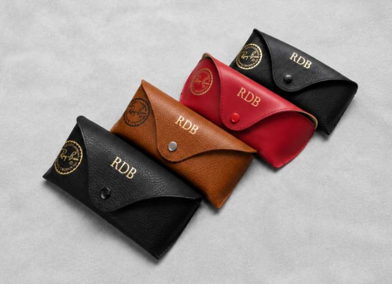 Ray Ban Personalized Leather Eyewear Cases Gold Foil Ray Ban Personalized Leather Eyewear Cases Gold Foil