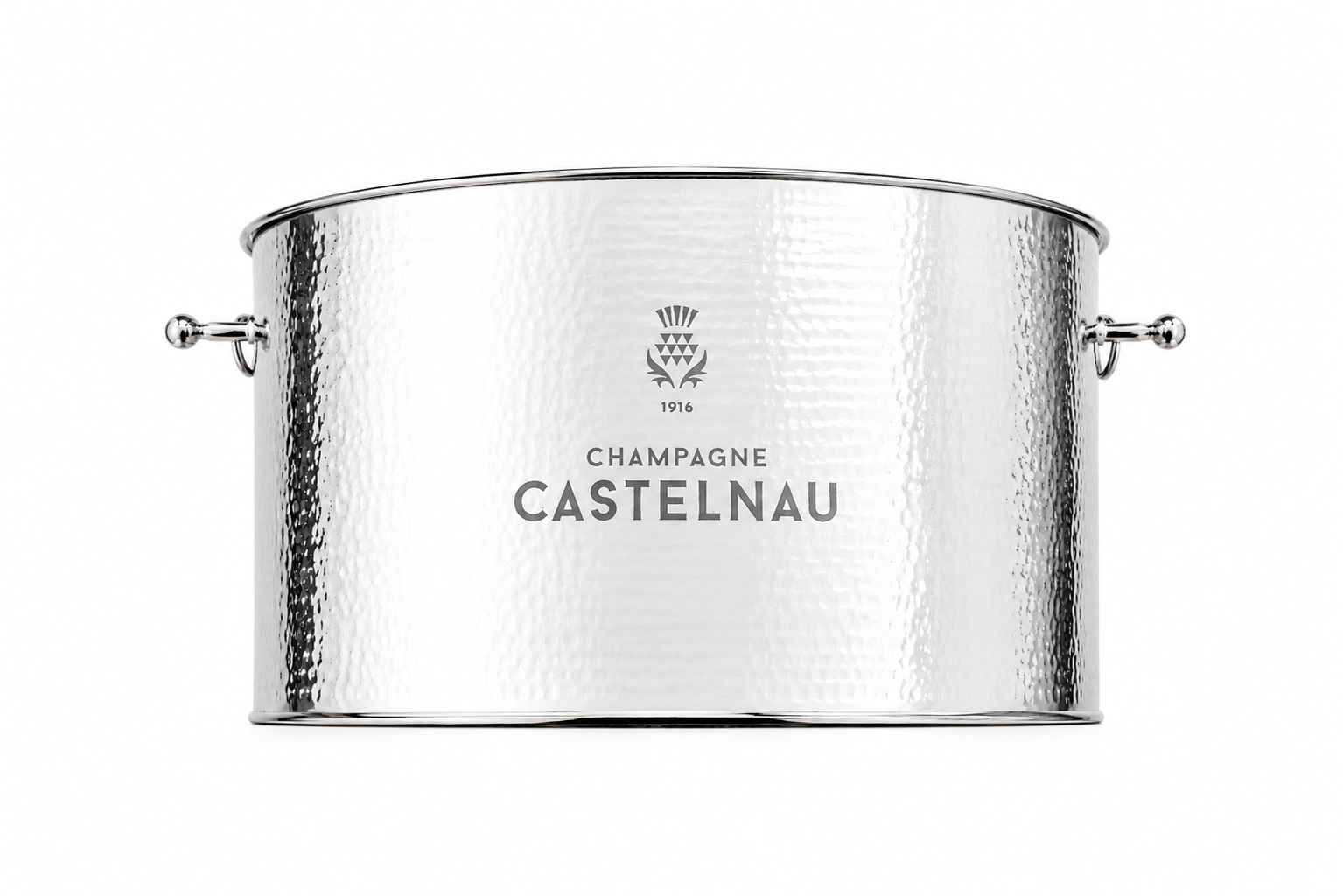 Sandblast Engraved Champagne Ice Bucket Castelnau
