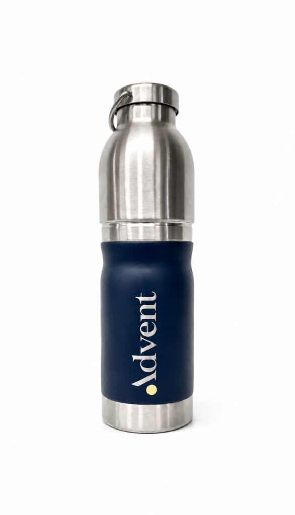 Stainless Steel Metal Engraving Personalised Discs Laser Marking Sandblast Engraved Stainless Steel Insulated Water Bottle