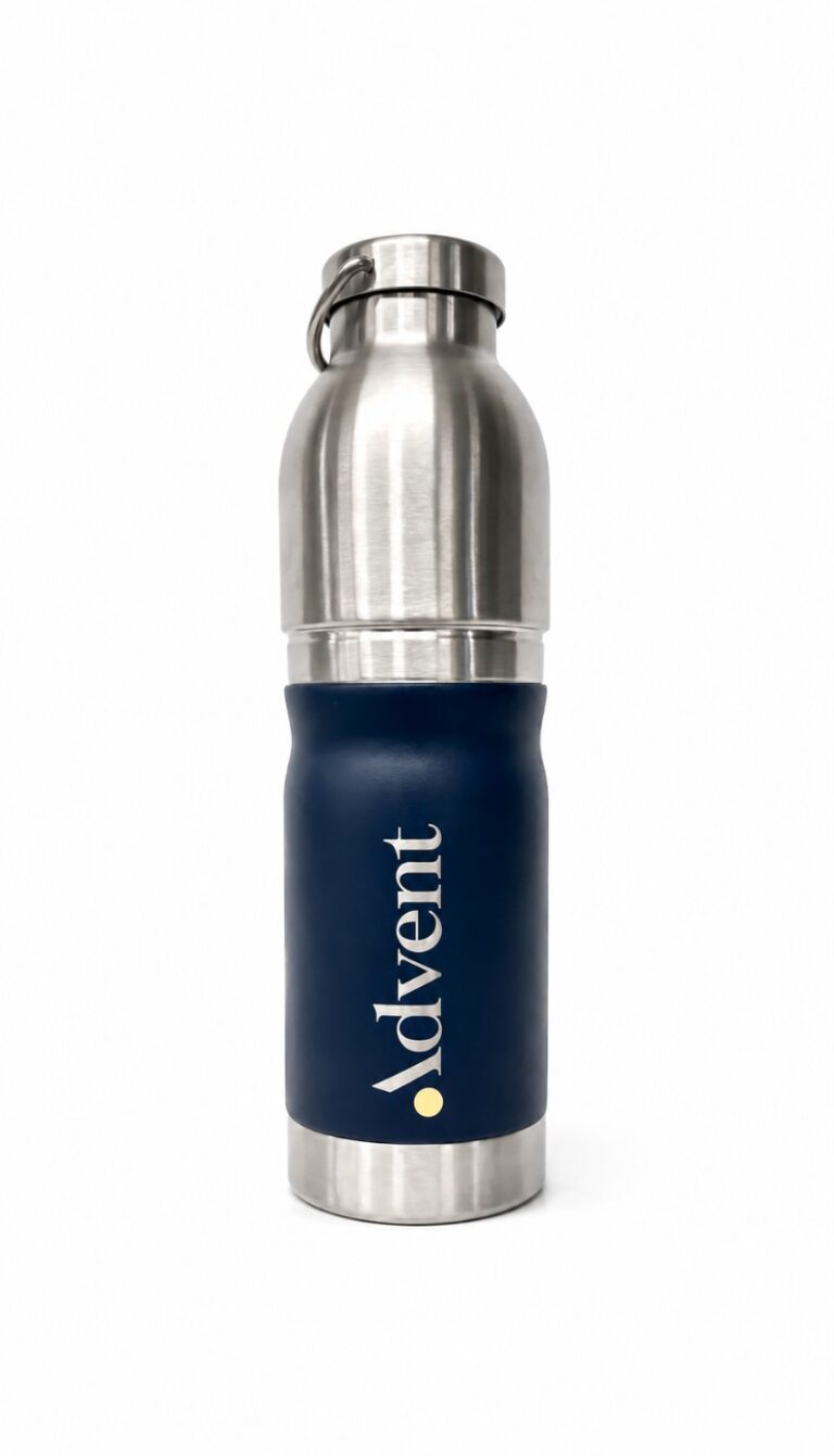 Sandblast Engraved Stainless Steel Insulated Water Bottle