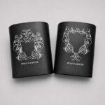 Sandblasted Engraved Glass Scented Candle Holders Wolf And Badger