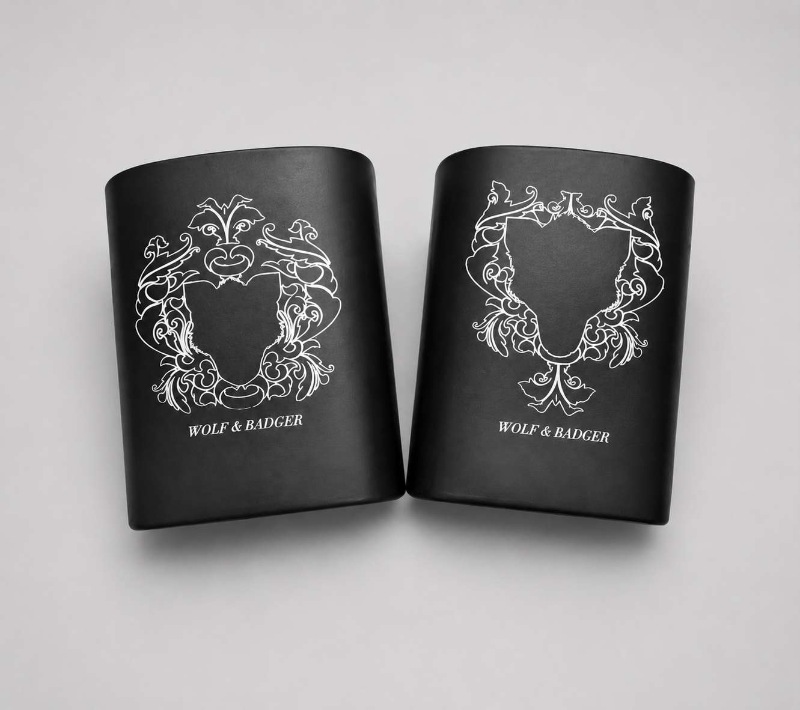 Sandblasted Engraved Glass Scented Candle Holders Wolf And Badger Sandblasted Engraved Glass Scented Candle Holders Wolf And Badger