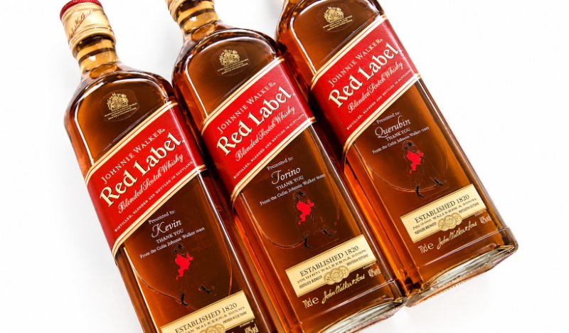Sandblasted Engraved Johnnie Walker Whisky Bottles Sandblasted Engraved Johnnie Walker Whisky Bottles
