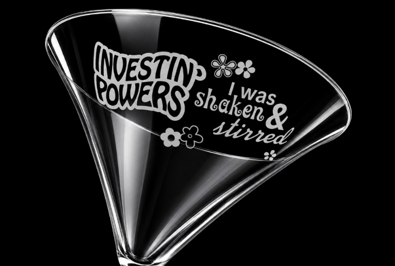 Sandblasted Engraved Martini Cocktail Glass Sandblasted Engraved Martini Cocktail Glass