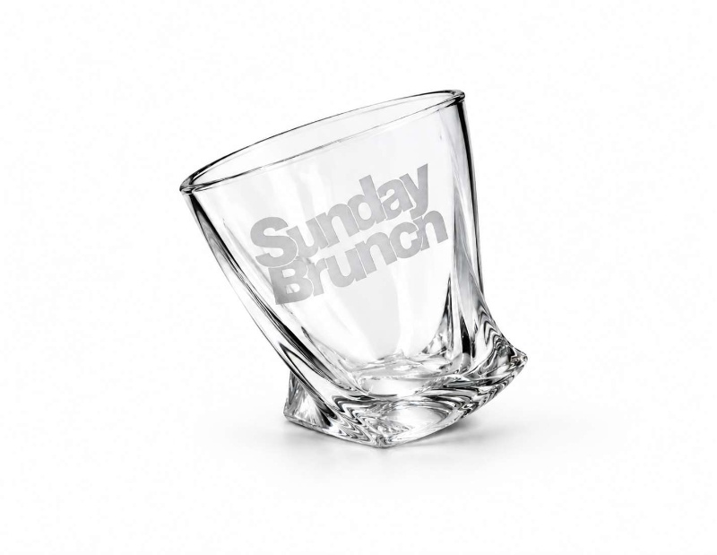 Sunday Brunch Channel 4 Tv Show Custom Twisted Whiskey Glass Sunday Brunch Channel 4 Tv Show Custom Twisted Whiskey Glass