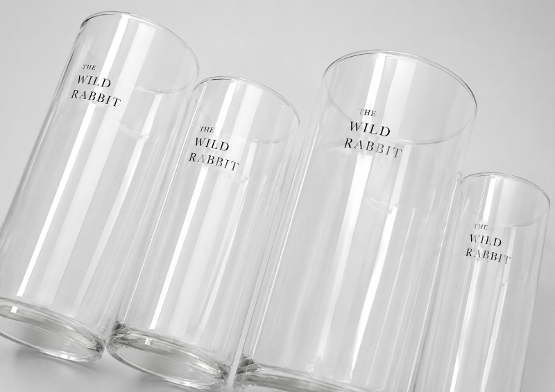 The Wild Rabbit Branded Highball Glasses Custom Printed Glassware The Wild Rabbit Branded Highball Glasses Custom Printed Glassware