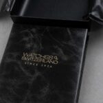 Watches Of Switzerland Hot Foil Debossed Leather Folder