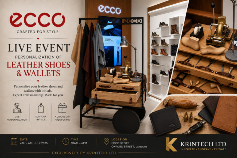 Ecco Shoes Live Leather Embossing Event Personalisation 11