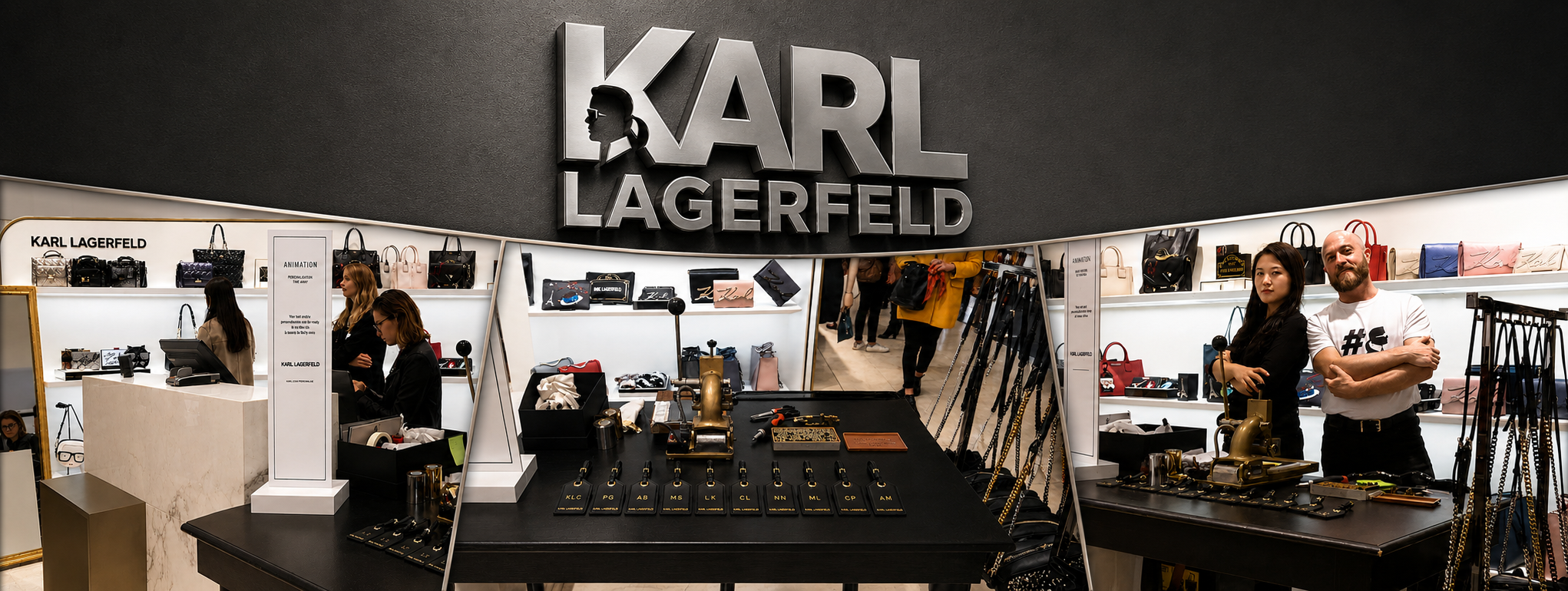 Karl Lagerfeld Live Foil Embossing Personalisation Event London