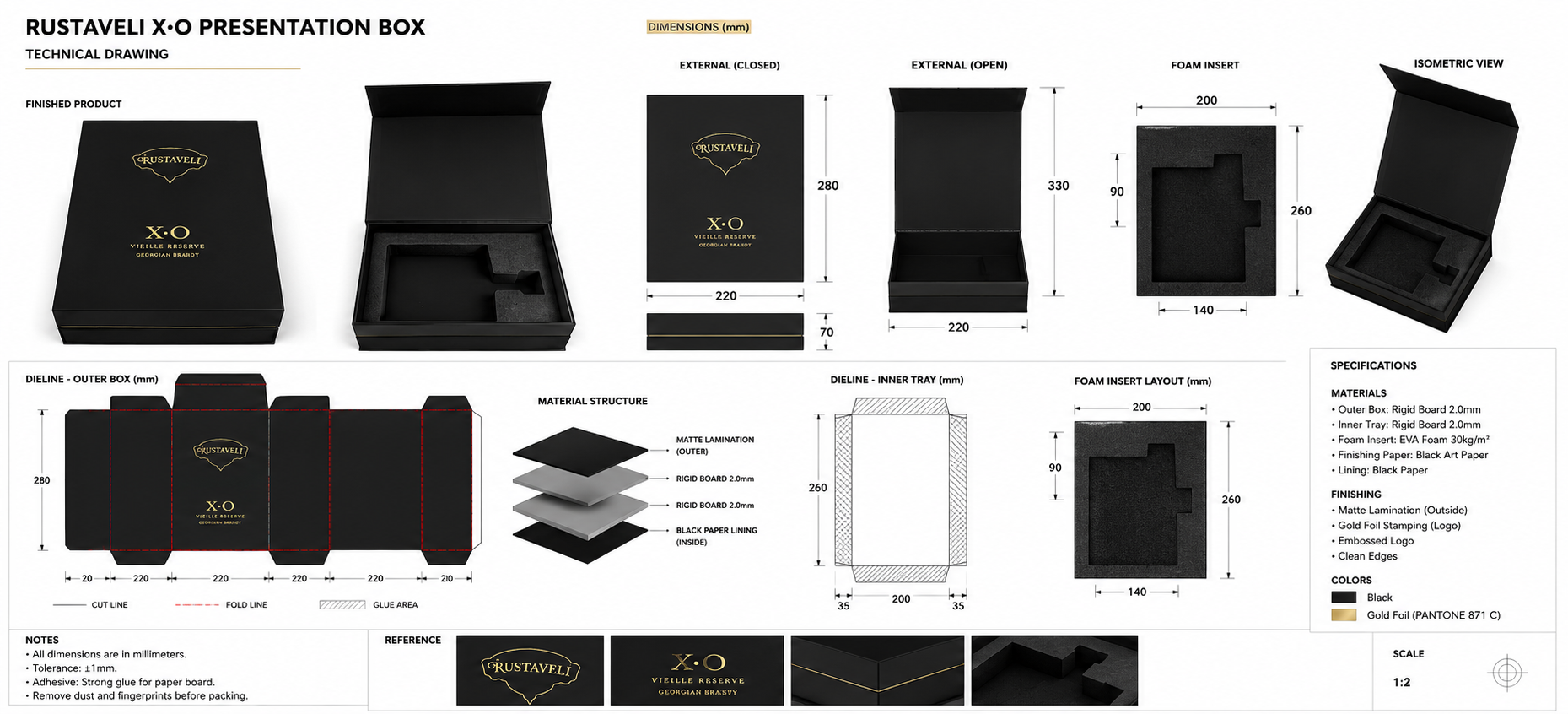 Laser Cut Presentation Box Foam Insert Packaging Copy 1
