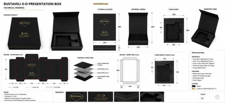 Laser Cut Presentation Box Foam Insert Packaging Copy