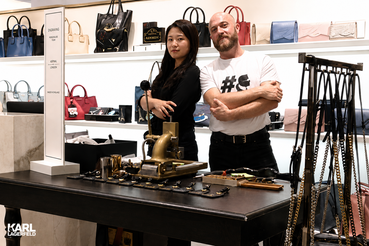 Leather Embossing Mobile Service Events Launches Pop Up Krintech Laser Cutting Services Instore Event